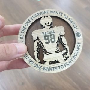 Wooden frames hockey player gift for friend